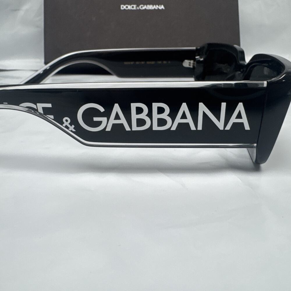 Dolce&Gabbana DG6187 501/87 Women's Rectangular Black Gray Tinted Sunglasses H1 - Picture 8 of 12